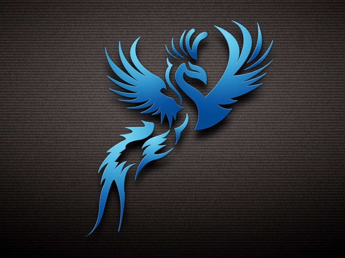 Dark Blue Bird for 1152 x 864 resolution
