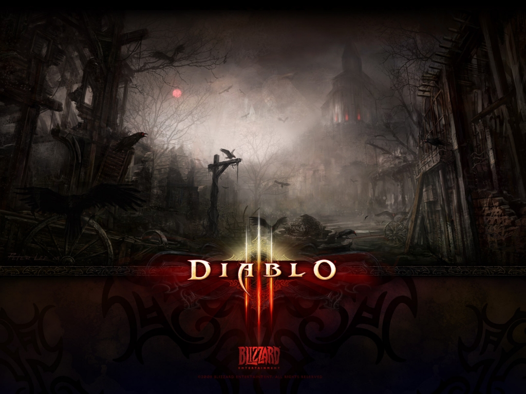 Dark Death Diablo 3 for 1024 x 768 resolution