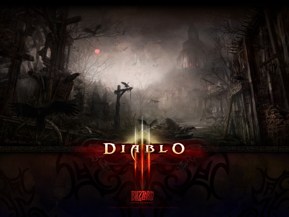 Dark Death Diablo 3 for 1152 x 864 resolution
