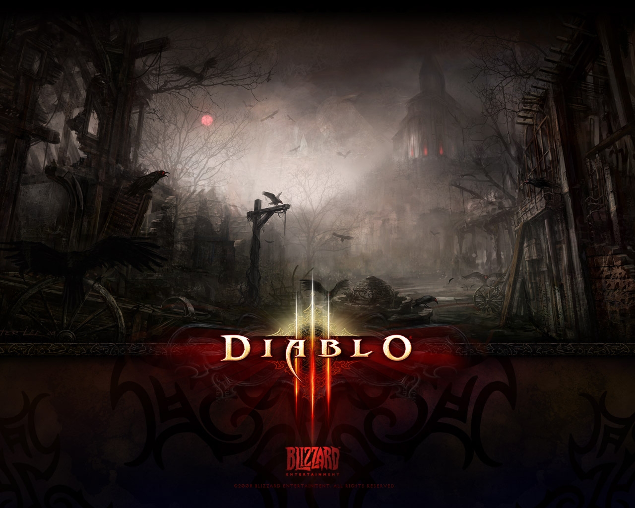 Dark Death Diablo 3 for 1280 x 1024 resolution