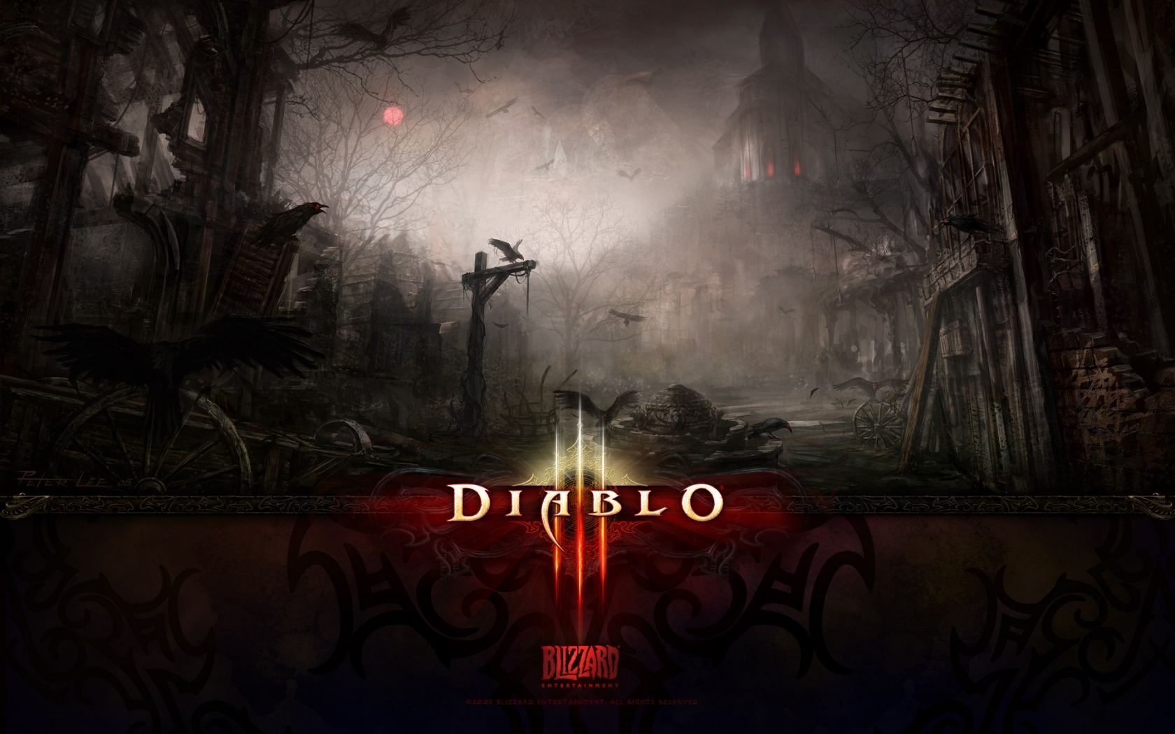 Dark Death Diablo 3 for 1680 x 1050 widescreen resolution