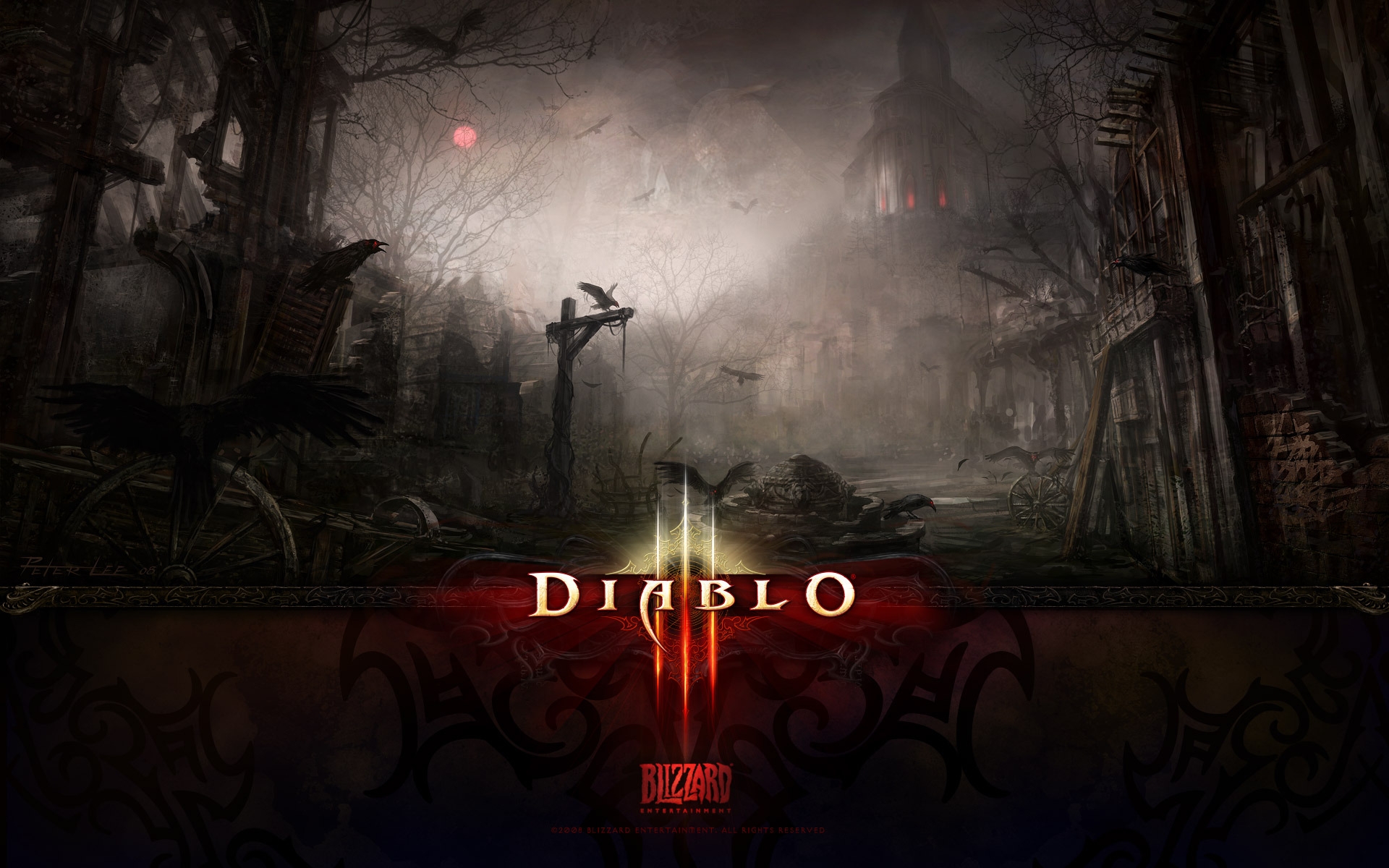 Dark Death Diablo 3 for 1920 x 1200 widescreen resolution