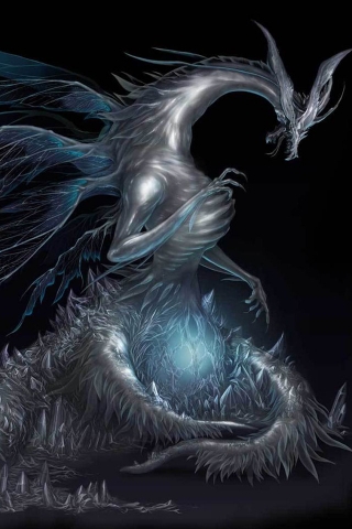 Dark Souls Dragon for 320 x 480 iPhone resolution