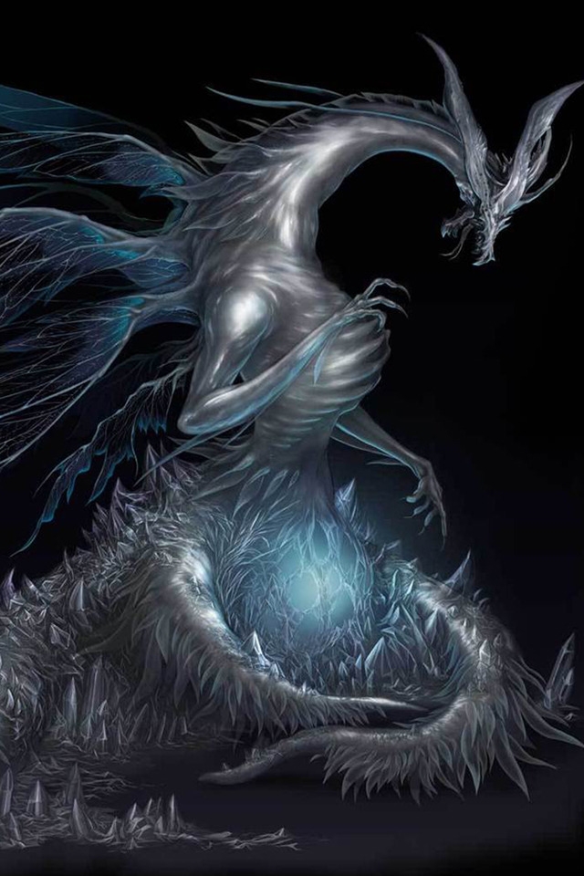 Dark Souls Dragon for 640 x 960 iPhone 4 resolution