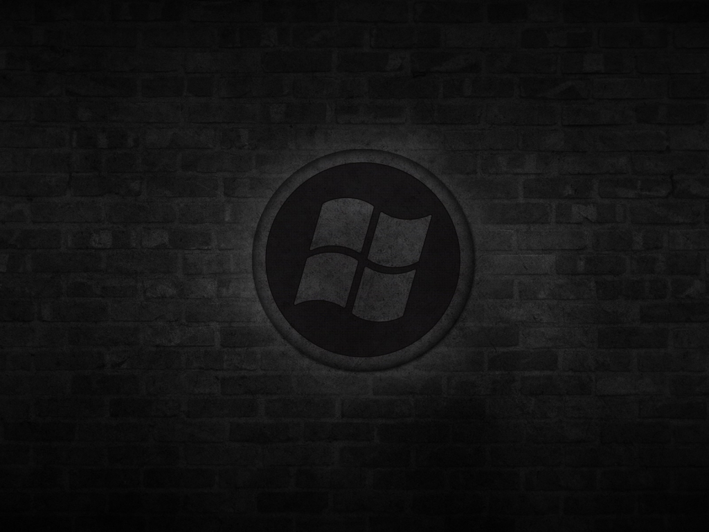 Dark Windows Logo for 1024 x 768 resolution