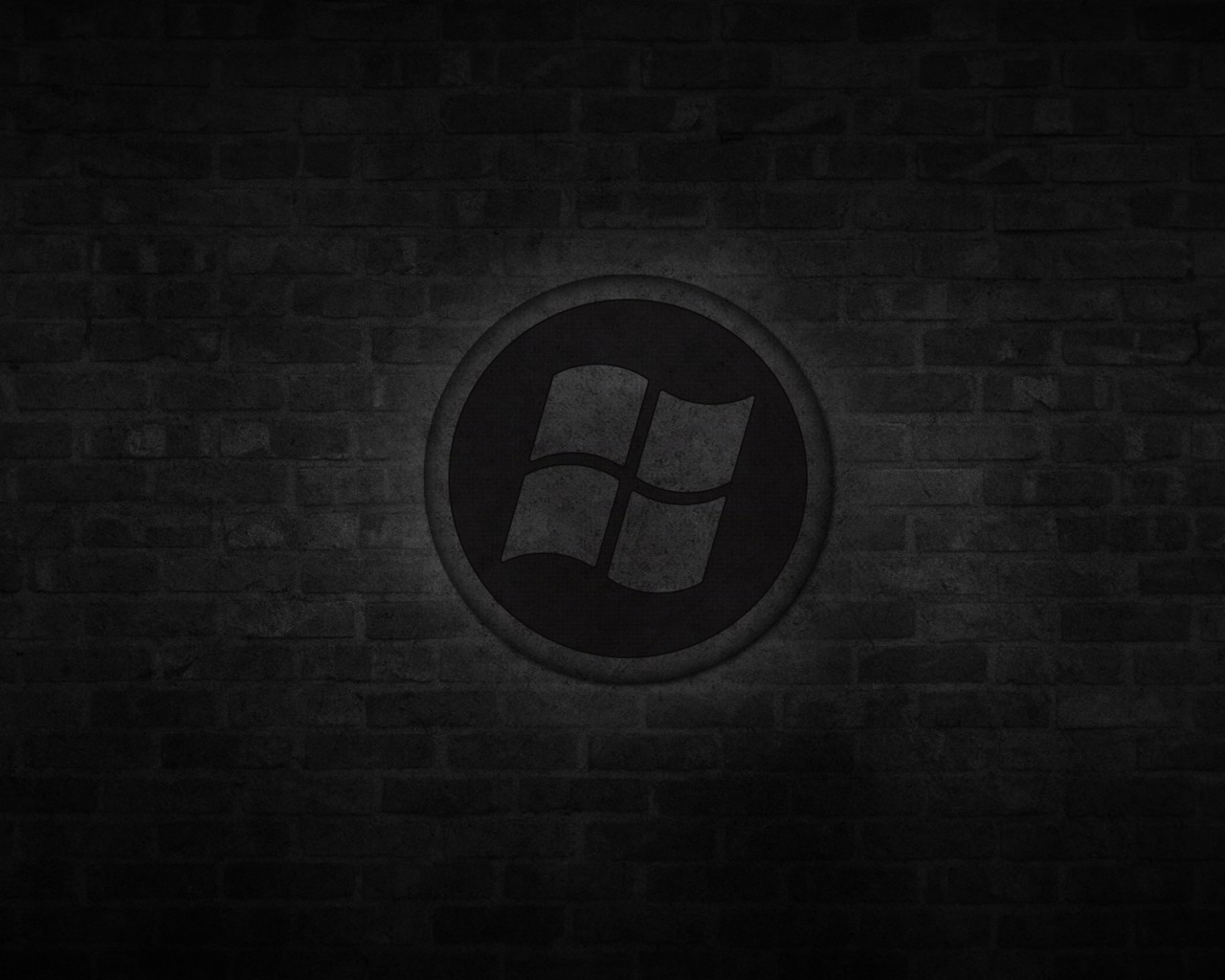 Dark Windows Logo for 1280 x 1024 resolution
