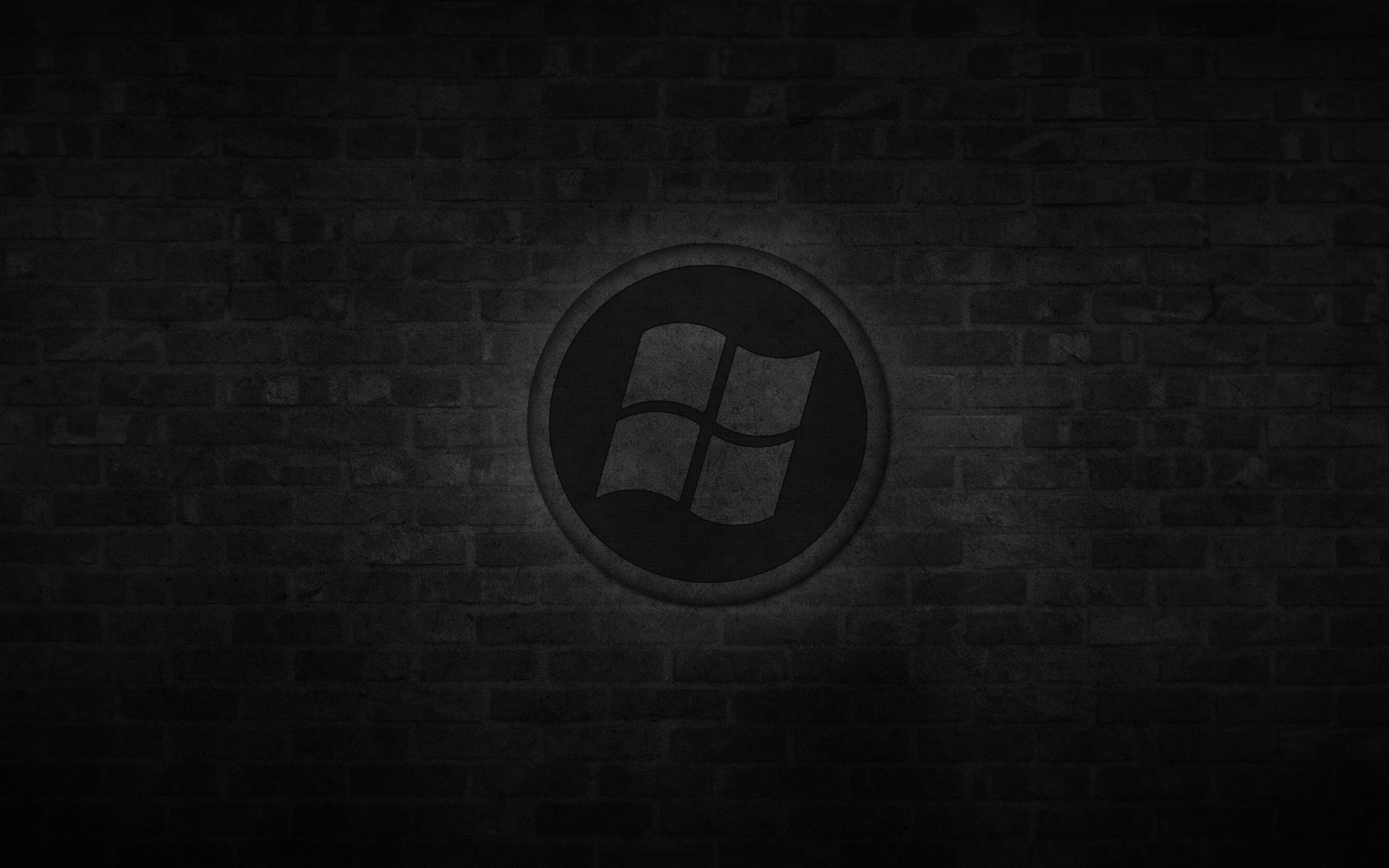 Dark Windows Logo for 1920 x 1200 widescreen resolution