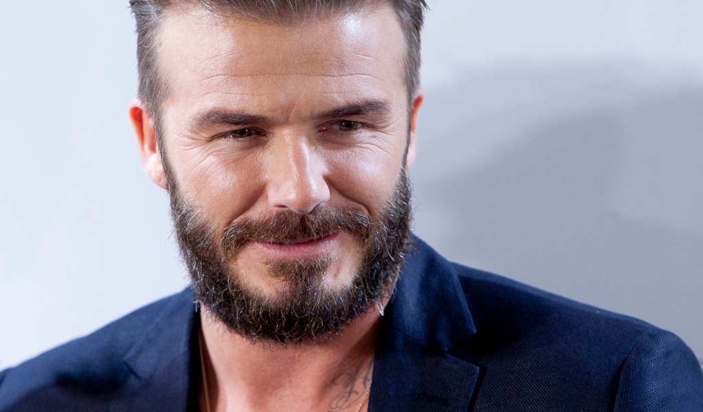 David Beckham Beard Style for 1024 x 600 widescreen resolution