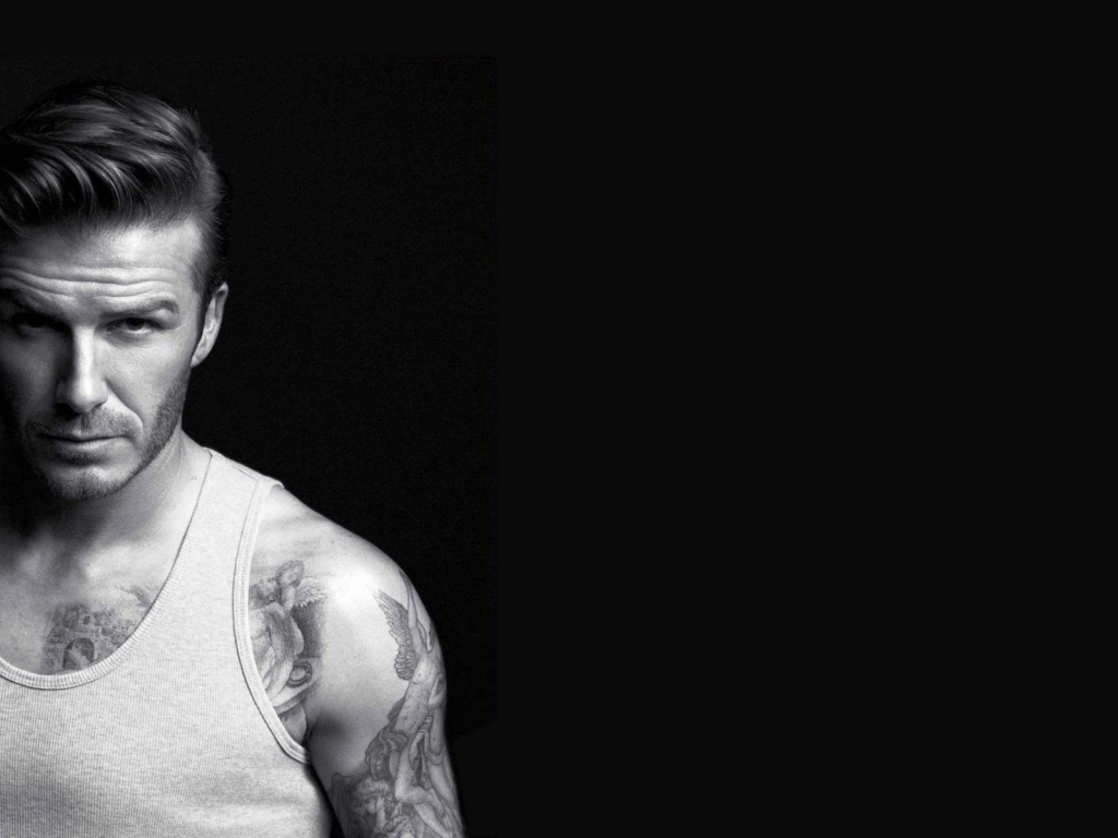 David Beckham Monochrome for 1024 x 768 resolution