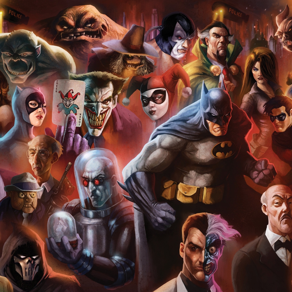 DC Comics Characters for 1024 x 1024 iPad resolution