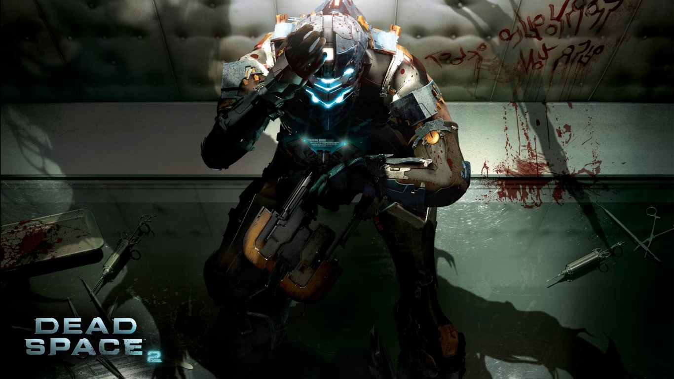 Dead Space 2 Character for 1366 x 768 HDTV resolution