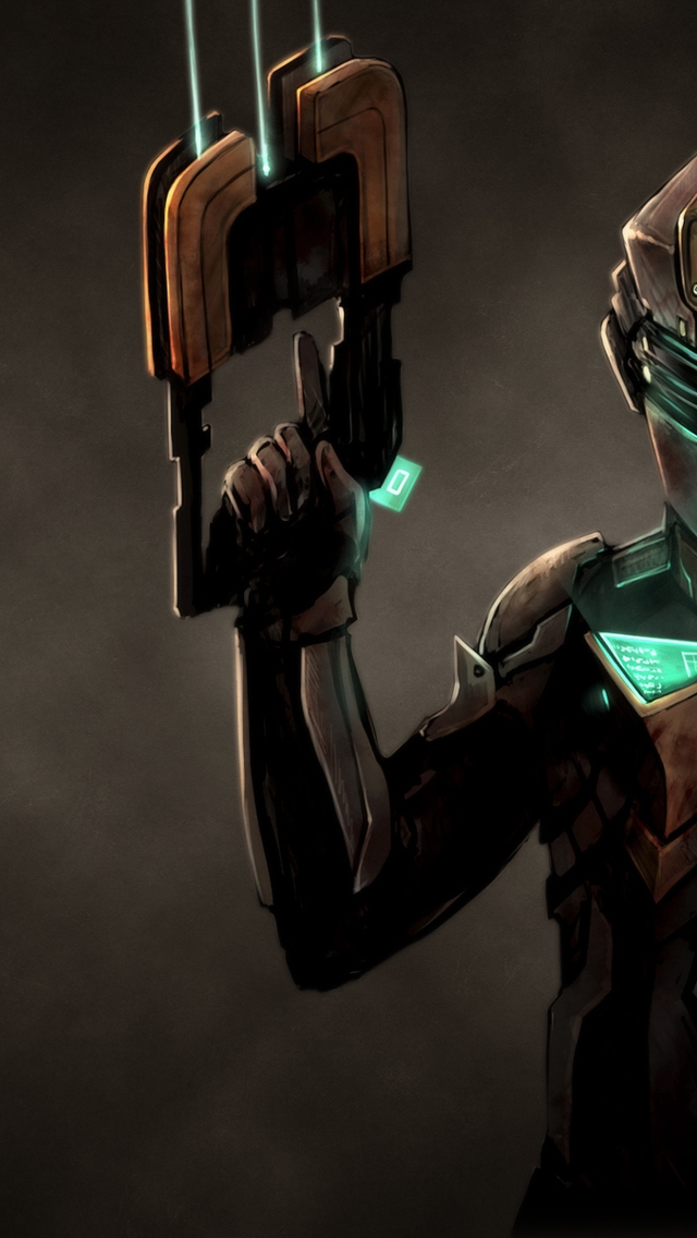 Dead Space Suit for 640 x 1136 iPhone 5 resolution