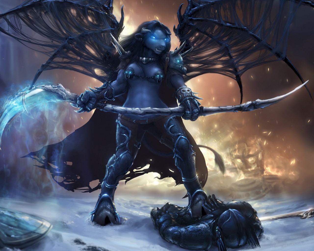 Death Knight World of Warcraft for 1280 x 1024 resolution