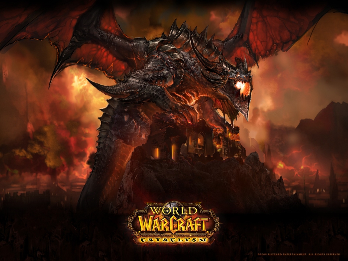 Deathwing WoW Cataclysm for 1152 x 864 resolution