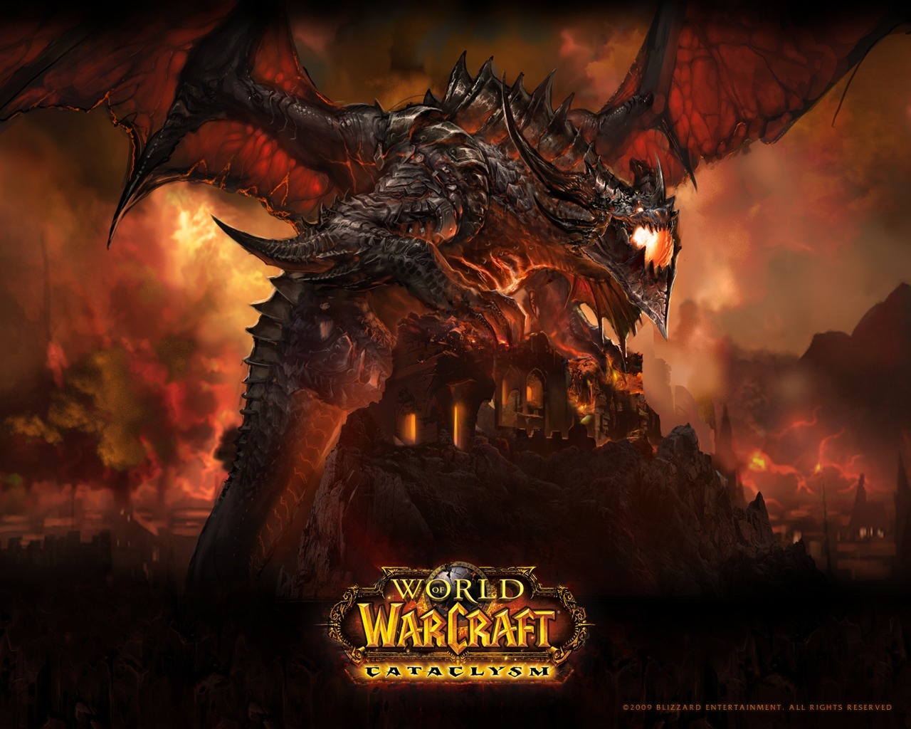 Deathwing WoW Cataclysm for 1280 x 1024 resolution