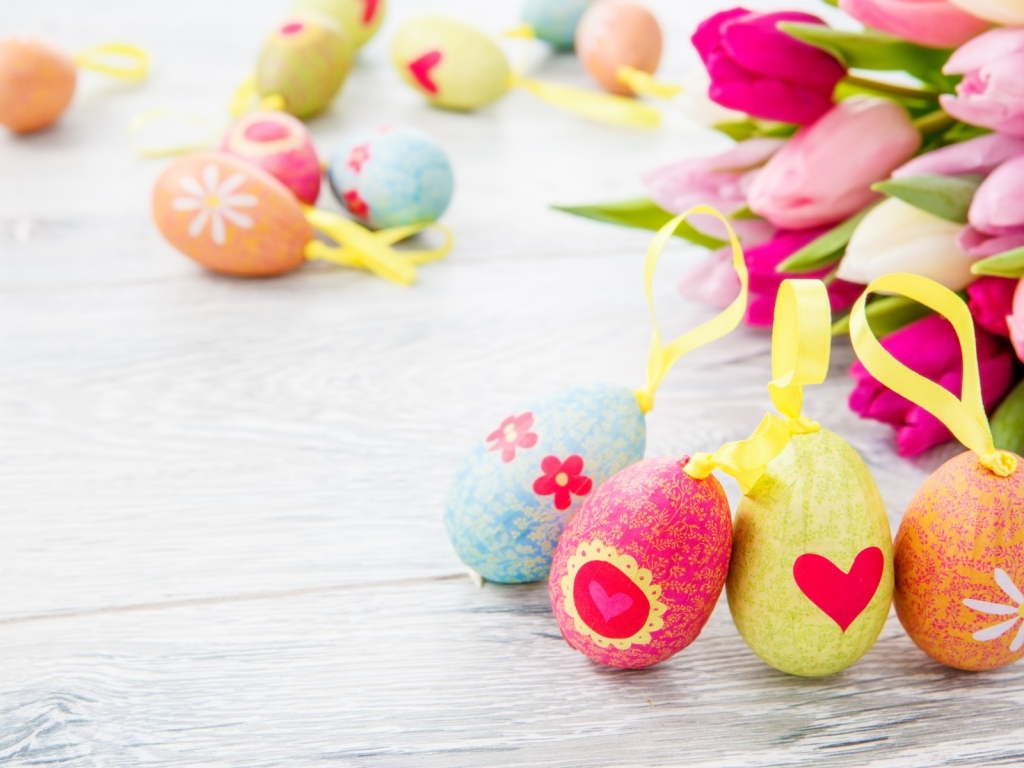 Decorative Easter Eggs for 1024 x 768 resolution