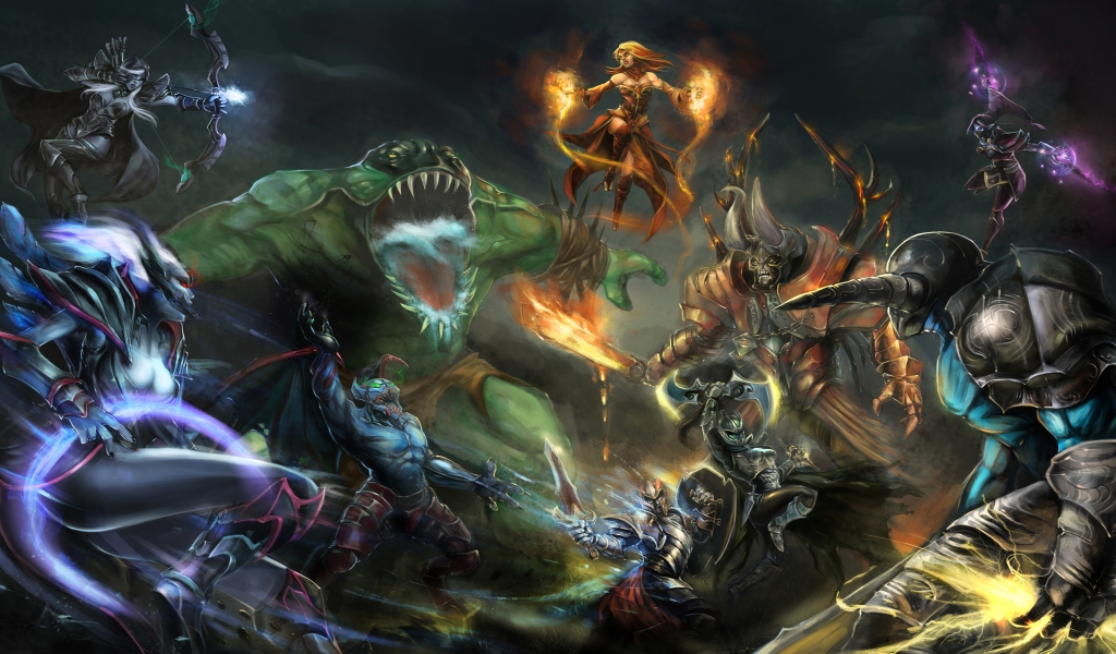 Defense of the Ancients for 1024 x 600 widescreen resolution
