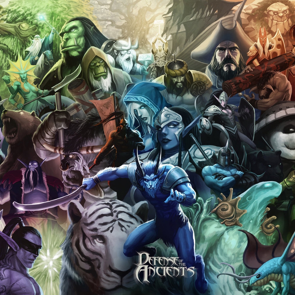 Defense of the Ancients DotA for 1024 x 1024 iPad resolution