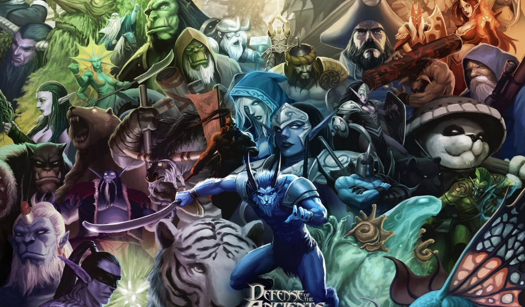 Defense of the Ancients DotA for 1024 x 600 widescreen resolution