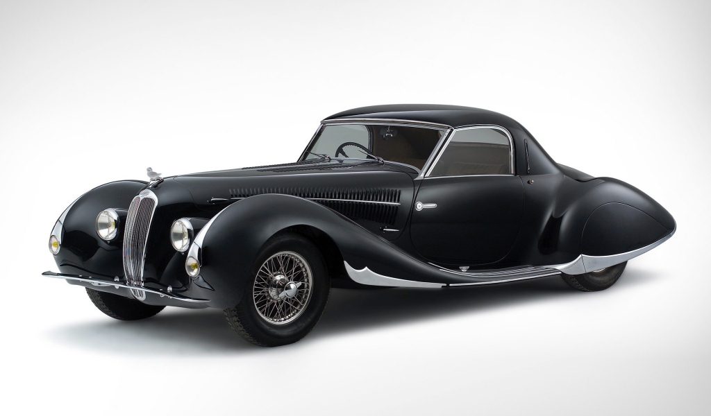 Delahaye 135 MS Black for 1024 x 600 widescreen resolution