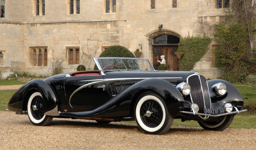 Delahaye 135 MS Cabriolet for 1024 x 600 widescreen resolution