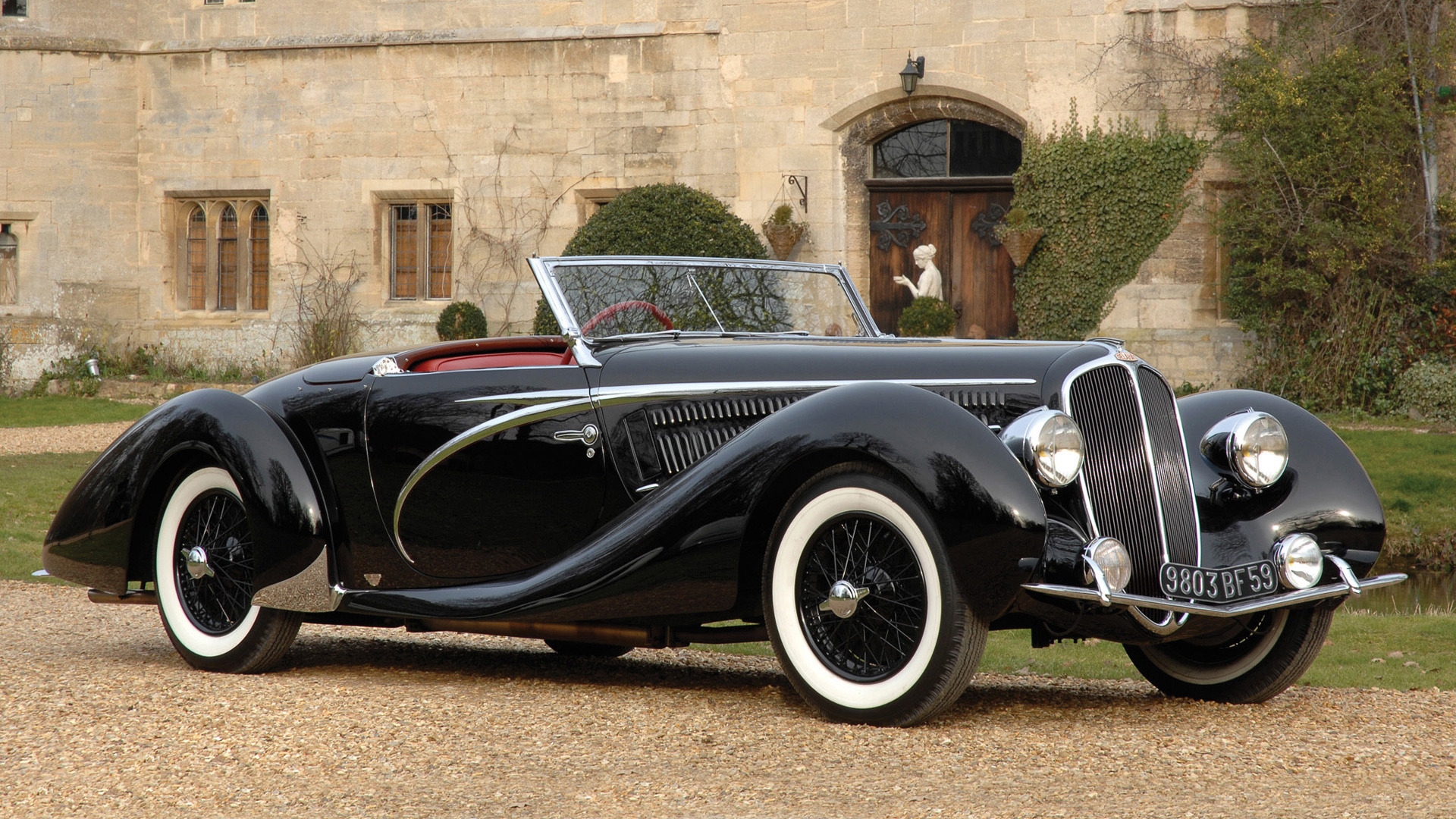 Delahaye 135 MS Cabriolet for 1920 x 1080 HDTV 1080p resolution