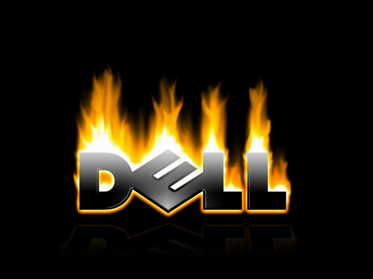 Dell in fire for 1280 x 960 resolution