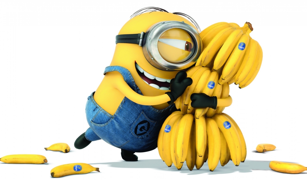 Despicable Me 2 Banana Love for 1024 x 600 widescreen resolution