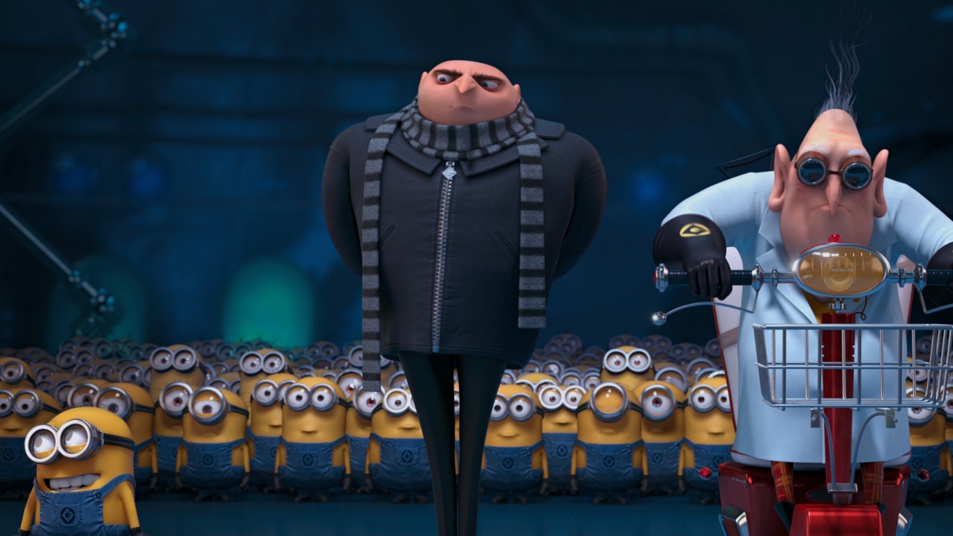 Despicable Me 2 Gru for 1366 x 768 HDTV resolution