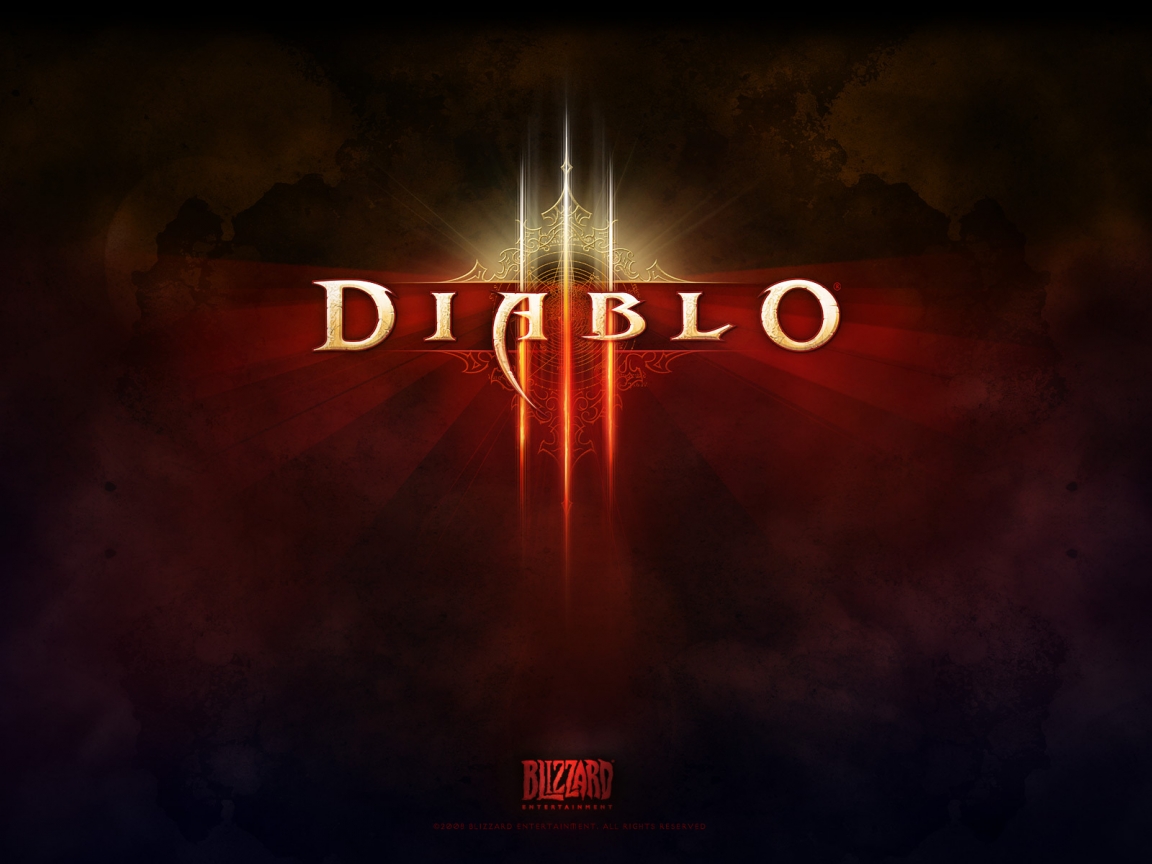Diablo 3 Game Logo for 1152 x 864 resolution