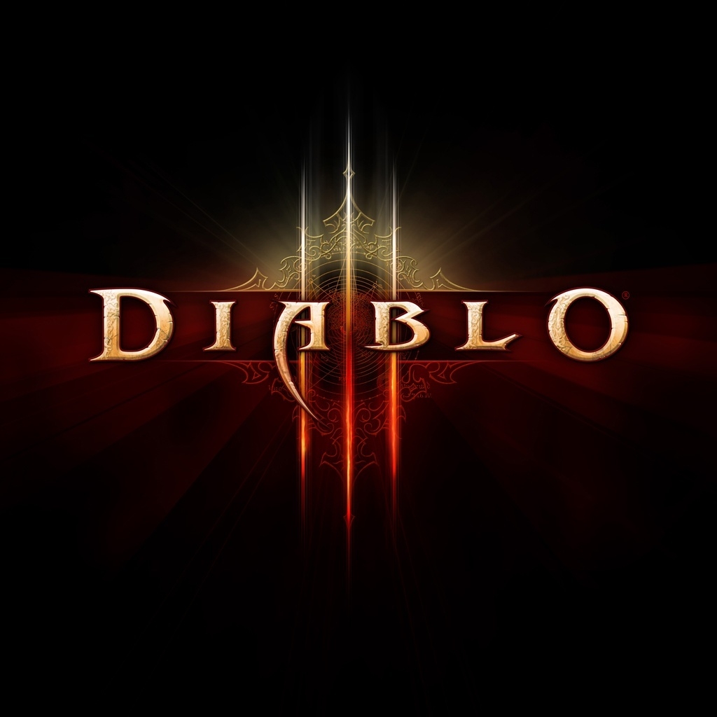 Diablo 3 Logo for 1024 x 1024 iPad resolution