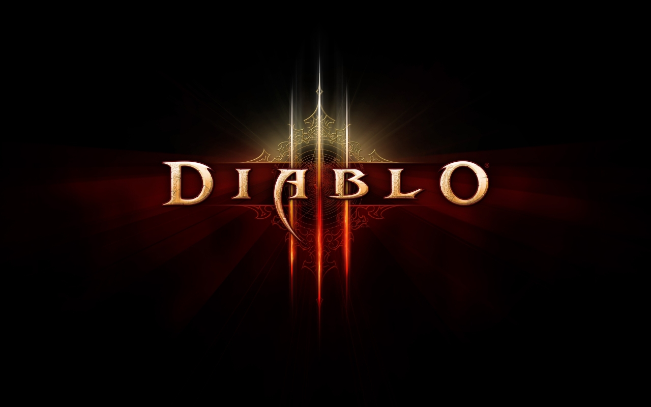 Diablo 3 Logo for 1280 x 800 widescreen resolution