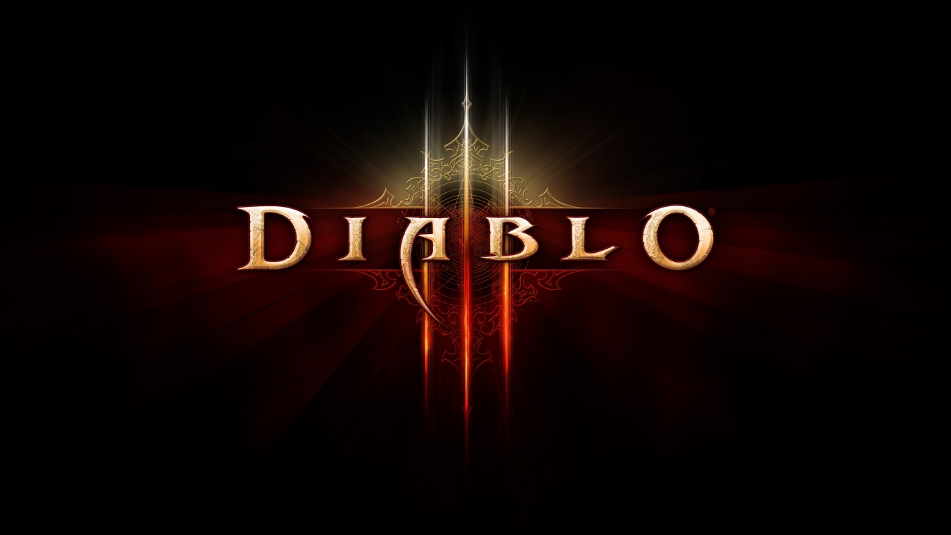 Diablo 3 Logo for 1366 x 768 HDTV resolution