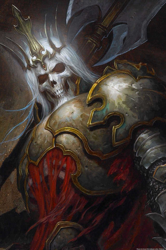 Diablo 3 Skeleton King for 640 x 960 iPhone 4 resolution