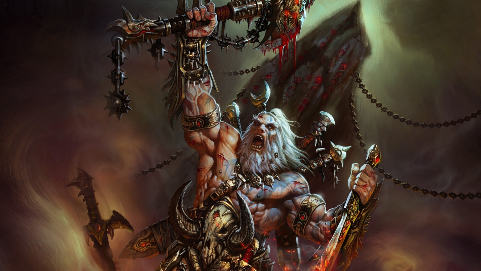 Diablo 3 - The Barbarian for 1536 x 864 HDTV resolution