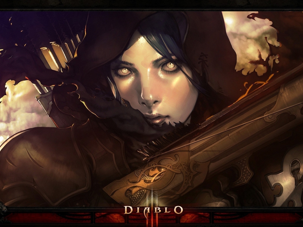Diablo III Character for 1024 x 768 resolution