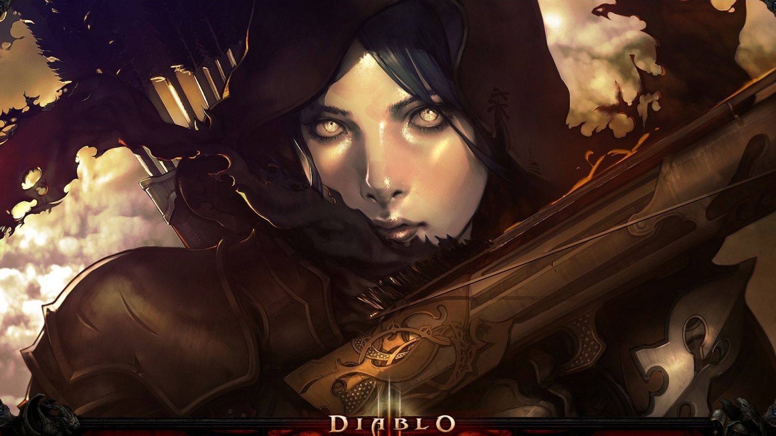 Diablo III Character for 1536 x 864 HDTV resolution