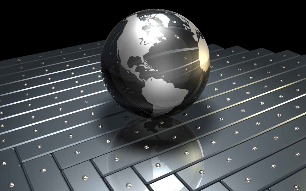Digital Earth Globe for 1280 x 800 widescreen resolution