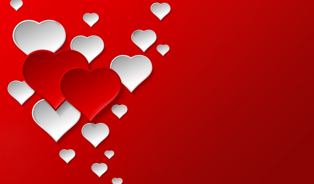 Digital Hearts for 1024 x 600 widescreen resolution