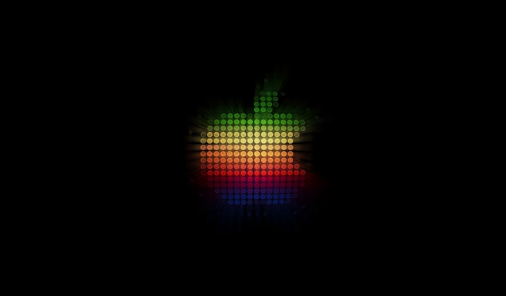 Disco Apple for 1024 x 600 widescreen resolution