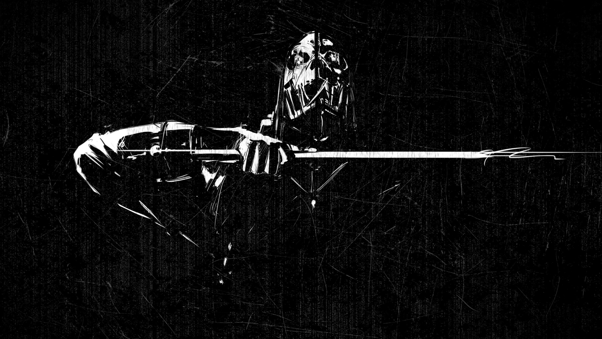 Dishonored Scraped Minimal for 1920 x 1080 HDTV 1080p resolution