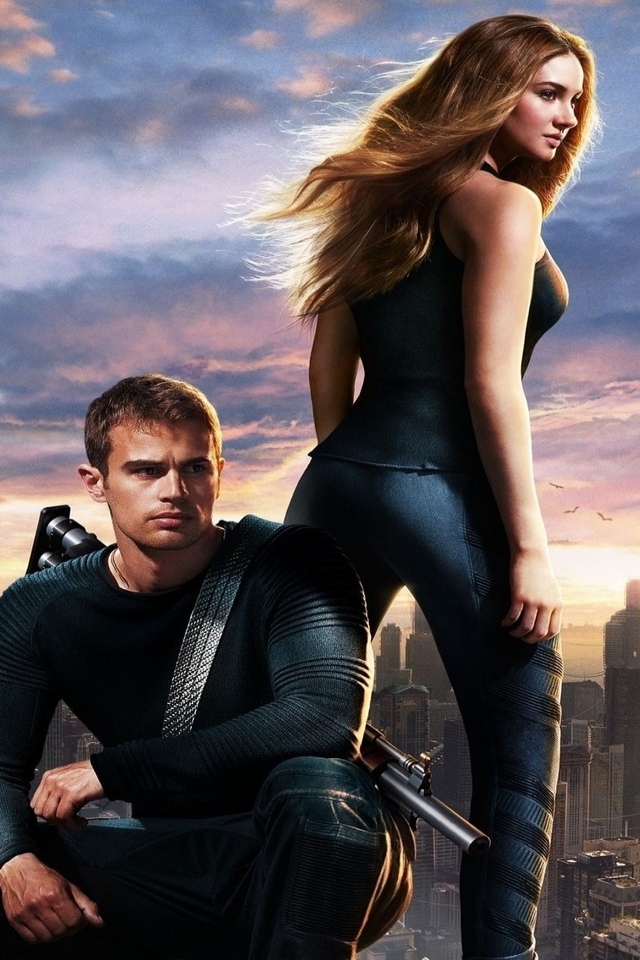 Divergent Four and Tris for 640 x 960 iPhone 4 resolution