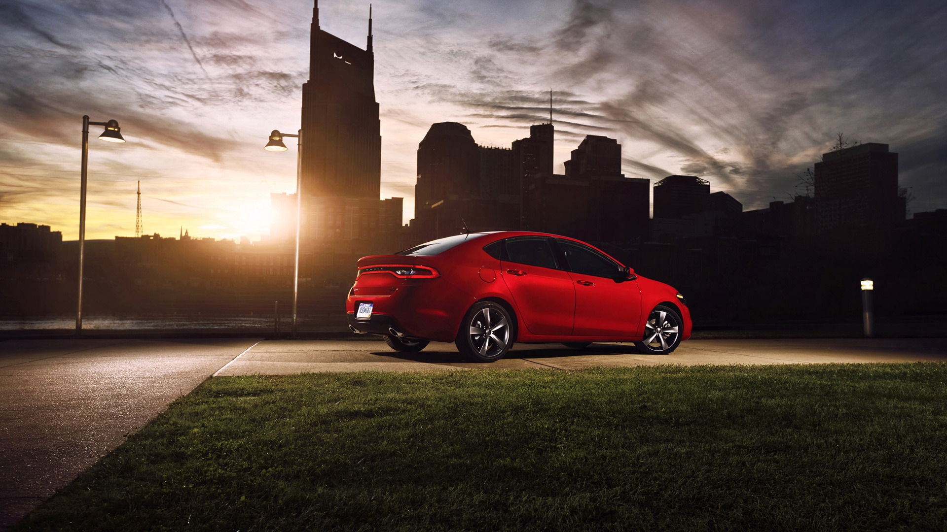 Dodge Dart Sunset for 1920 x 1080 HDTV 1080p resolution