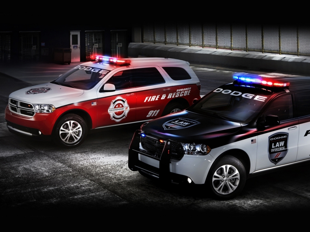 Dodge Police and Fire Cars for 1024 x 768 resolution
