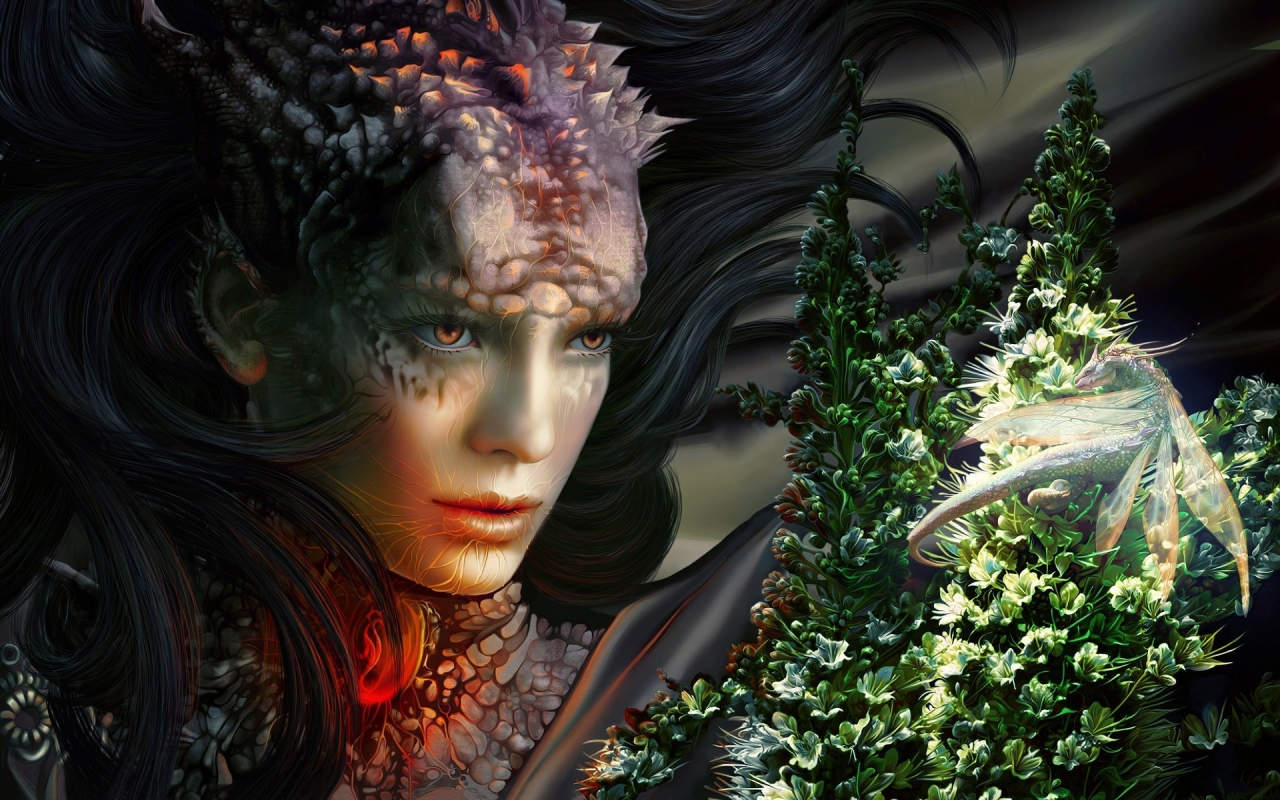 Dragon Woman for 1280 x 800 widescreen resolution