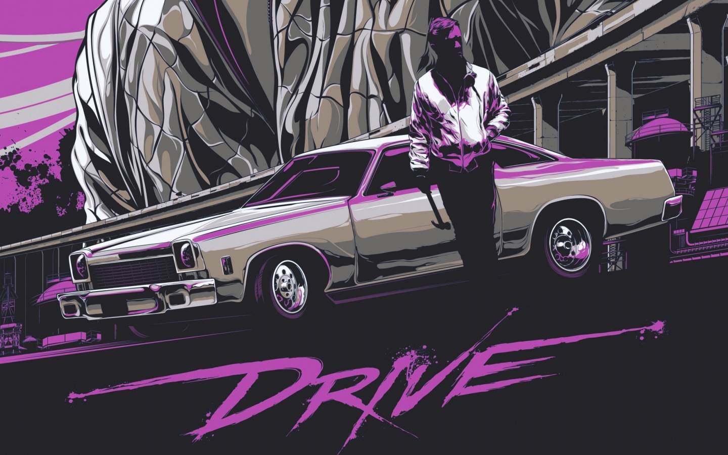 Drive Movie Ryan Gosling for 1440 x 900 widescreen resolution