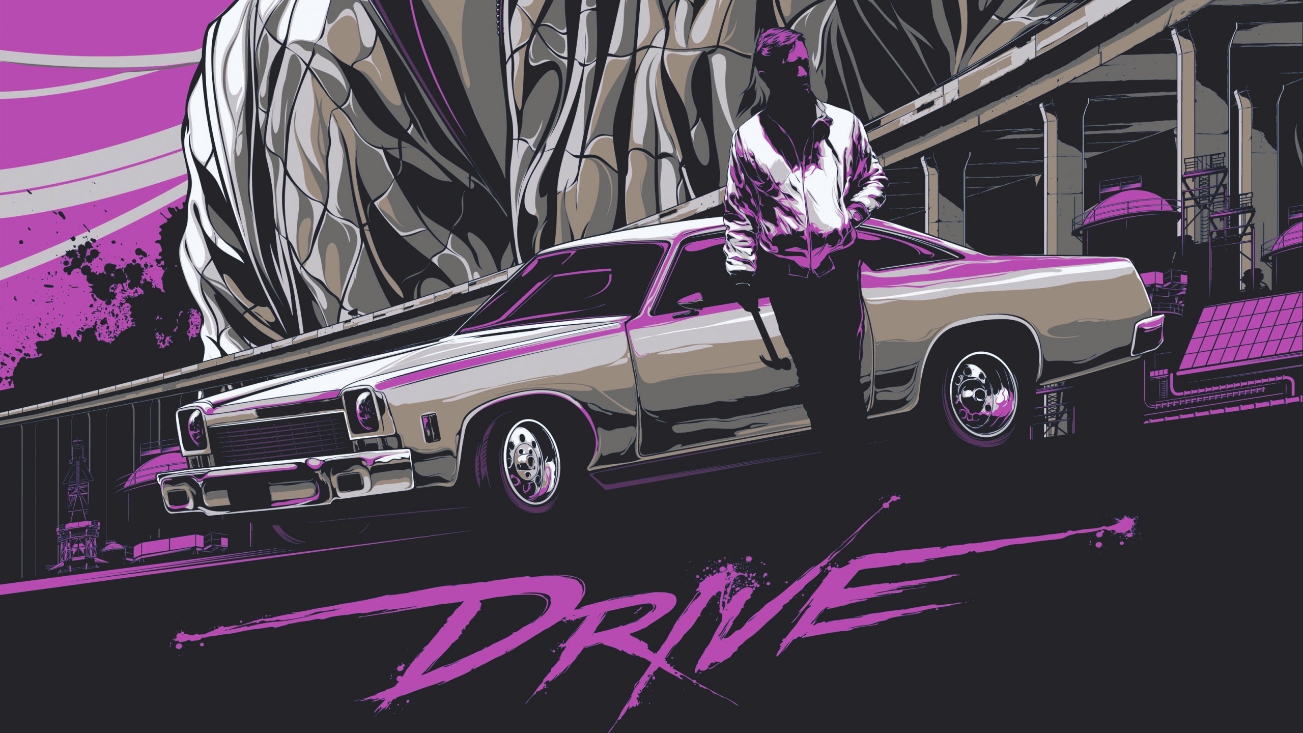 Drive Movie Ryan Gosling HD Wallpaper - WallpaperFX