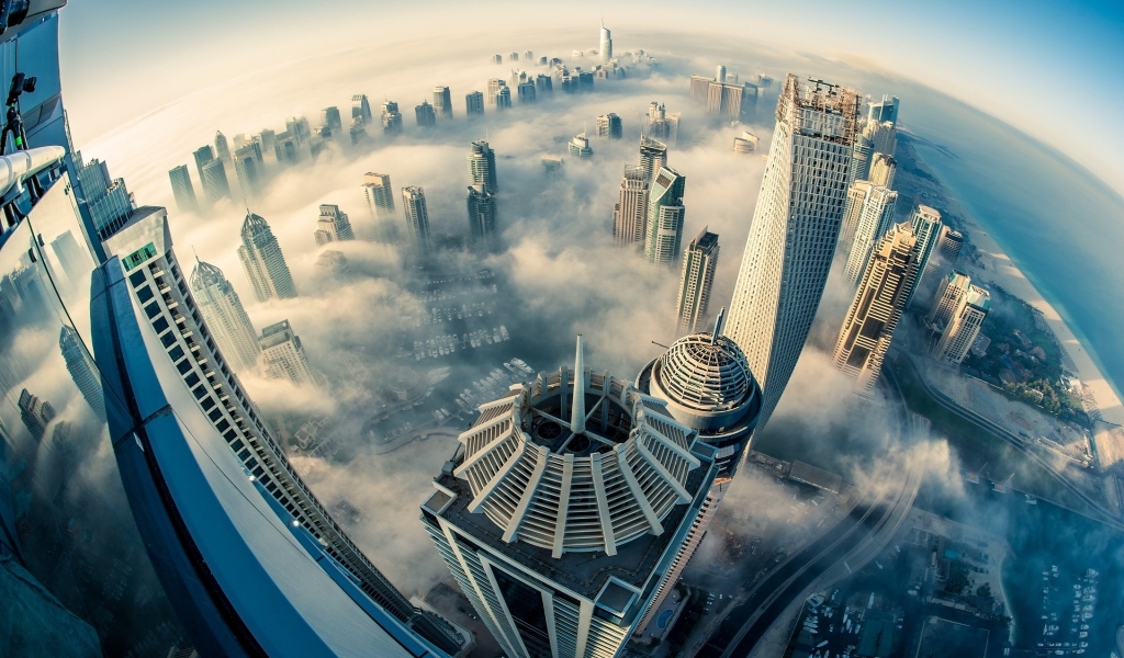 Dubai Above the Clouds for 1024 x 600 widescreen resolution