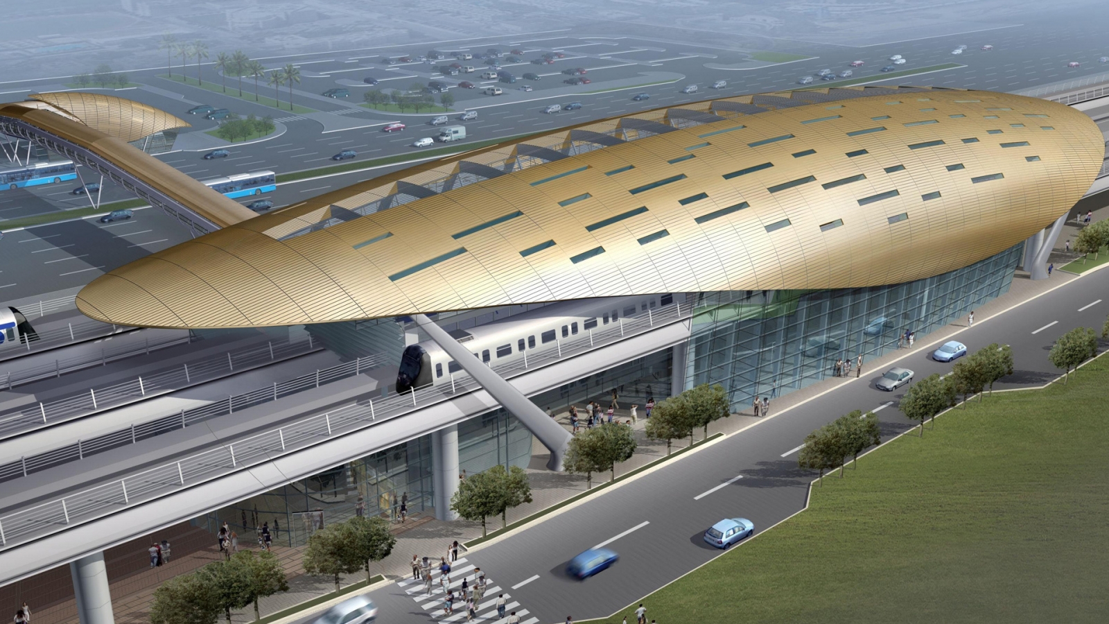 Dubai Metro Station for 1600 x 900 HDTV resolution