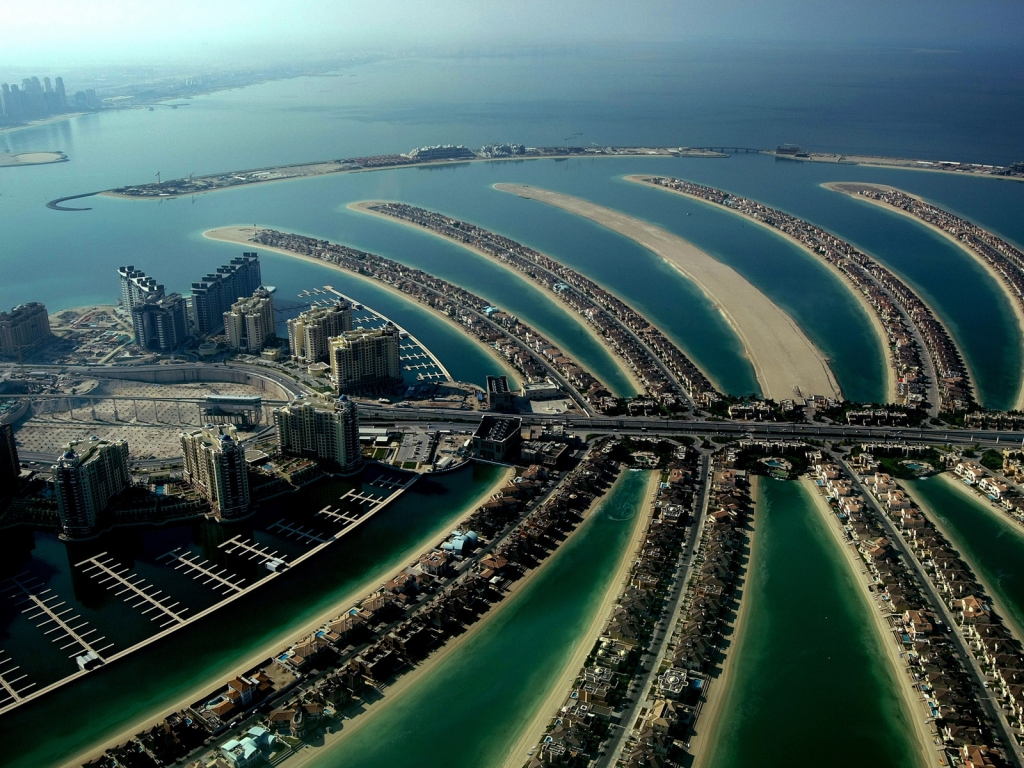 Dubai Palm Island for 1024 x 768 resolution